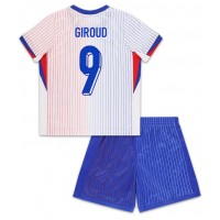 Frankreich Olivier Giroud #9 Auswärts Trikotsatz Kinder EM 2024 Kurzarm (+ Kurze Hosen)